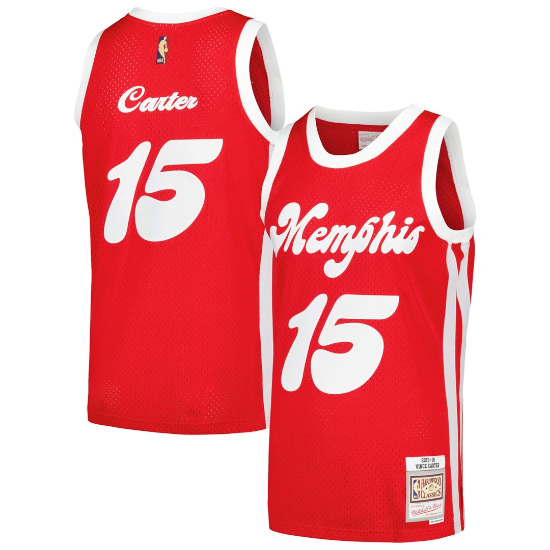 Memphis Grizzlies Vince Carter Mitchell & Ness 2015/16 Hardwood Classics Swingman Jersey - Red Team Jersey Sports Fan Apparel