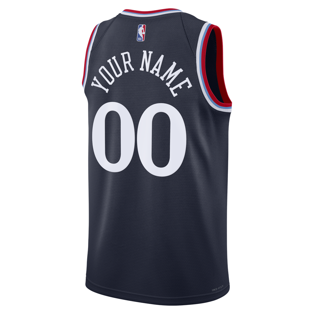LA Clippers Nike Unisex Swingman Custom Jersey - Icon Edition - Navy Team Jersey Sports Fan Apparel