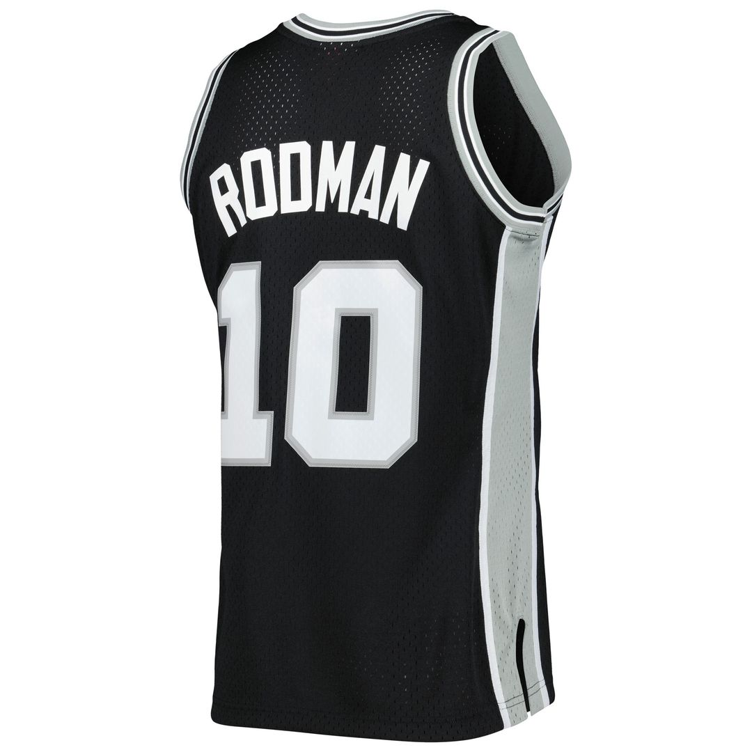 San Antonio Spurs Dennis Rodman Mitchell & Ness 1993/94 Hardwood Classics Swingman Jersey - Black Team Jersey Sports Fan Apparel