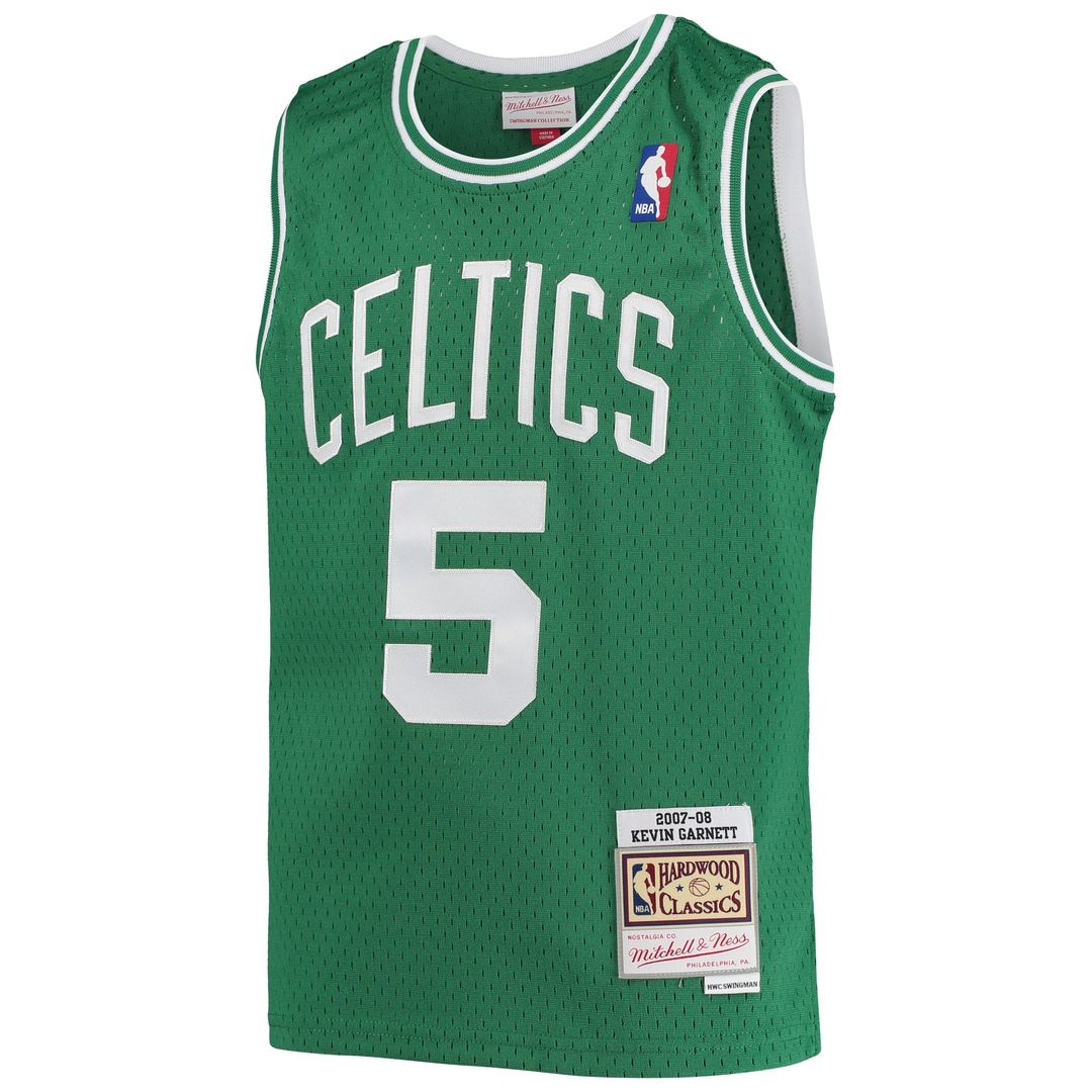 Boston Celtics Kevin Garnett Mitchell & Ness Youth 2007/08 Hardwood Classics Swingman Jersey - Kelly Green Team Jersey Sports Fan Apparel