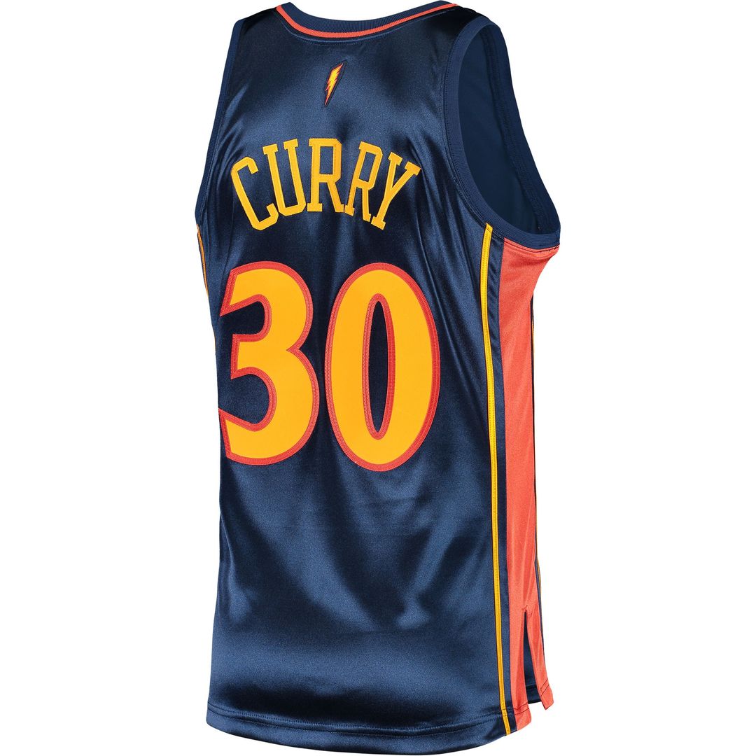 Golden State Warriors Stephen Curry Mitchell & Ness 2009/10 Hardwood Classics Authentic Jersey - Navy Team Jersey Sports Fan Apparel