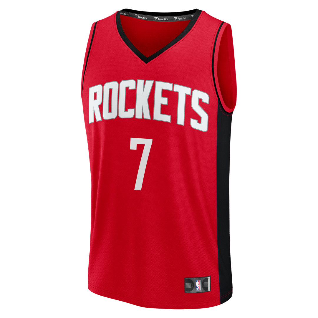 Houston Rockets Kevin Durant Fanatics Youth Fast Break Jersey - Icon Edition - Red Team Jersey Sports Fan Apparel