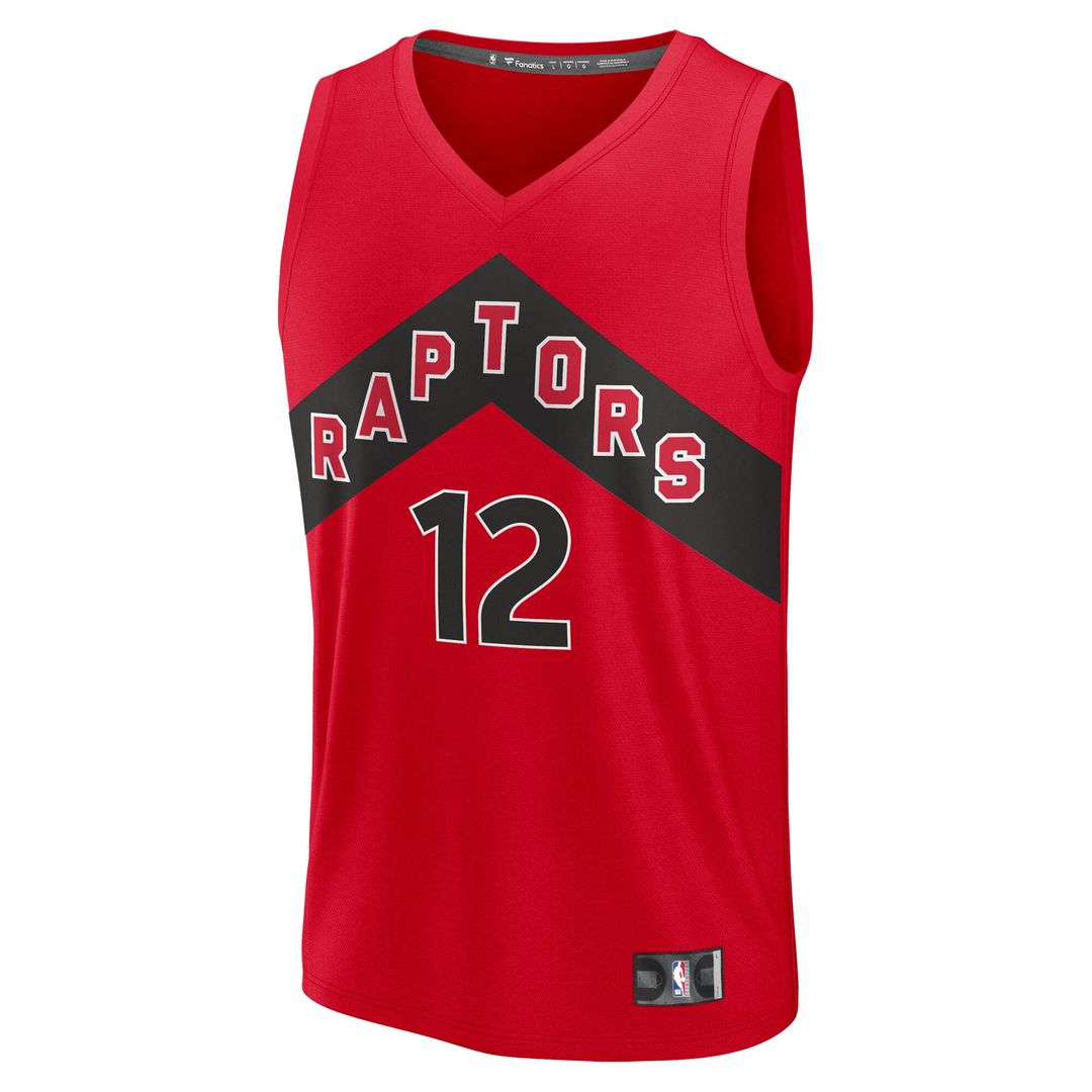 Toronto Raptors Collin Murray - Boyles Fanatics 2025 NBA Draft First Round Pick Fast Break Replica Jersey - Icon Edition - Red Team Jersey Sports Fan