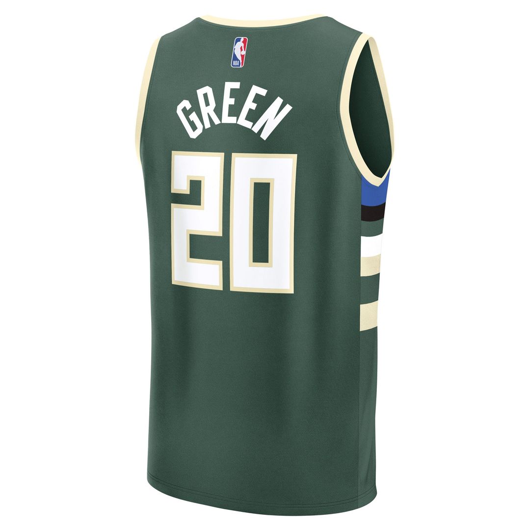 Milwaukee Bucks A.J. Green Fanatics Fast Break Replica Player Jersey - Icon Edition - Hunter Green Team Jersey Sports Fan Apparel