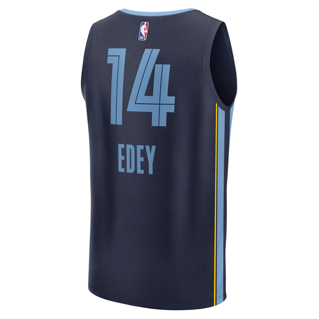 Memphis Grizzlies Zach Edey Fanatics Fast Break Replica Jersey - Icon Edition - Navy Team Jersey Sports Fan Apparel
