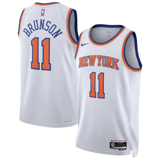 New York Knicks Jalen Brunson Nike Unisex Swingman Jersey - Association Edition - White Team Jersey Sports Fan Apparel