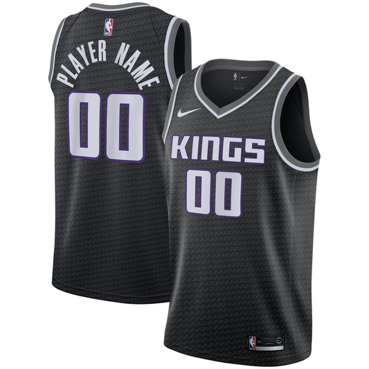 Sacramento Kings Nike Swingman Custom Jersey Black - Statement Edition Team Jersey Sports Fan Apparel