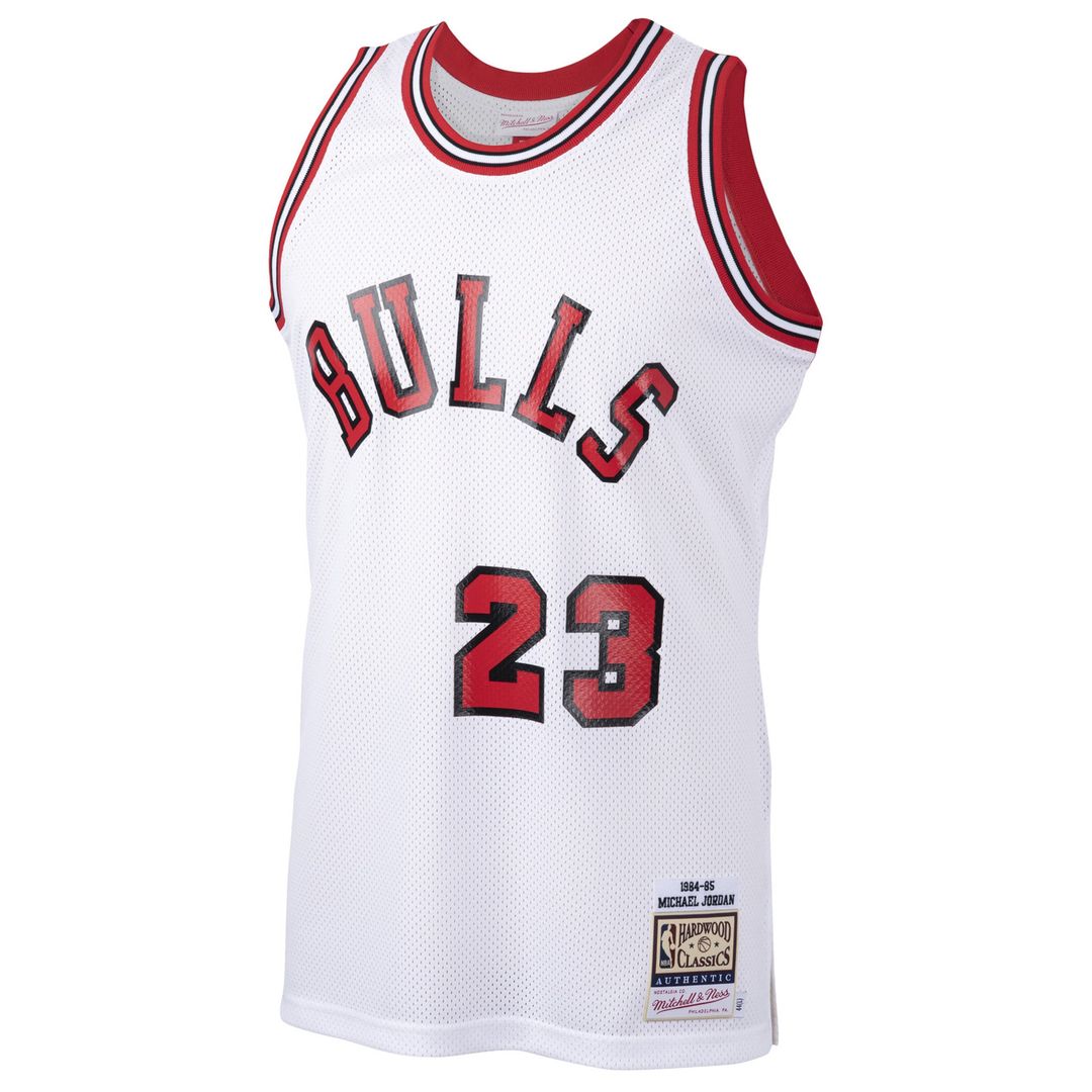 Chicago Bulls Michael Jordan Mitchell & Ness 1984/85 Hardwood Classics Rookie Authentic Jersey - White Team Jersey Sports Fan Apparel