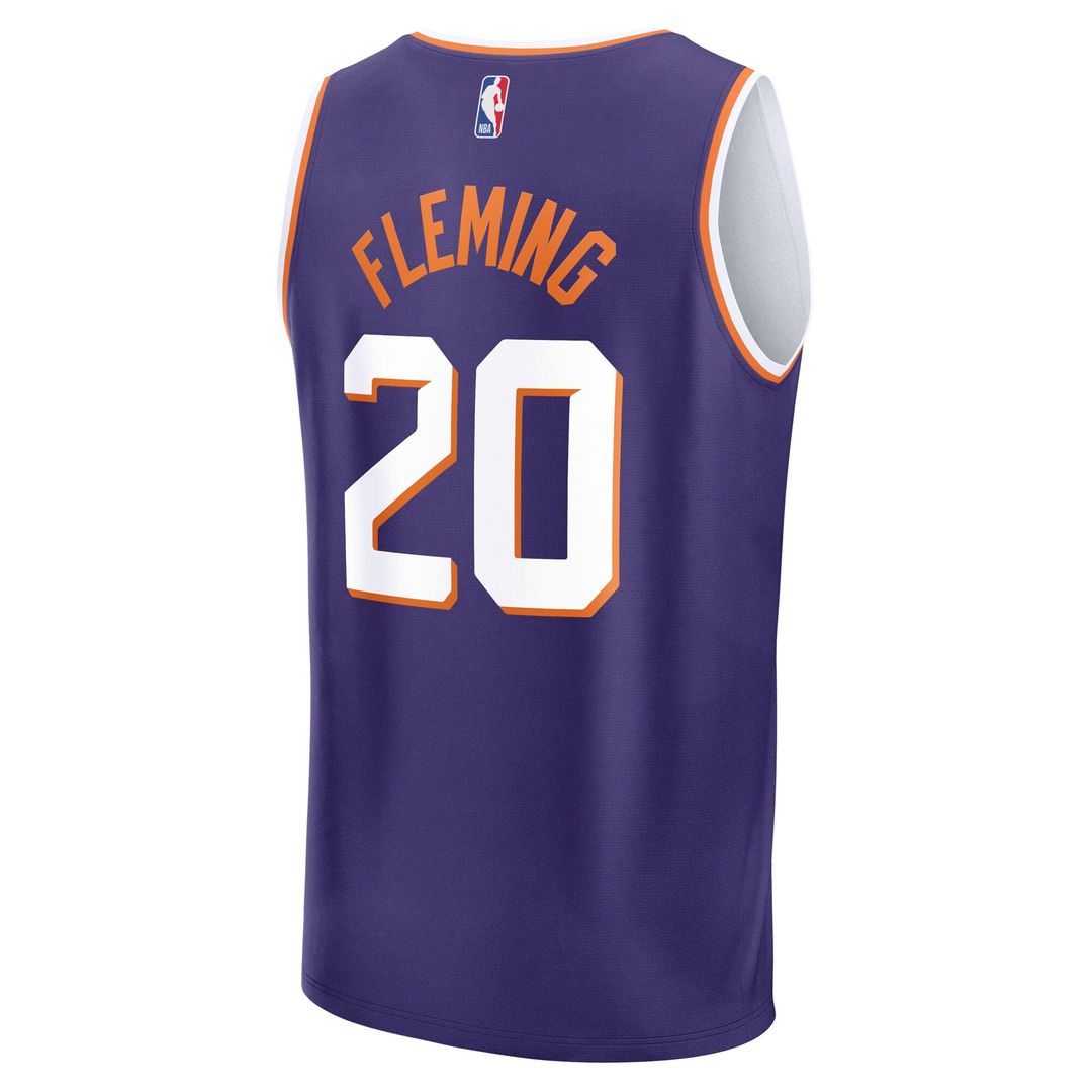 Phoenix Suns Rasheer Fleming Fanatics Youth Fast Break Replica Jersey - Purple - Icon Edition Team Jersey Sports Fan Apparel