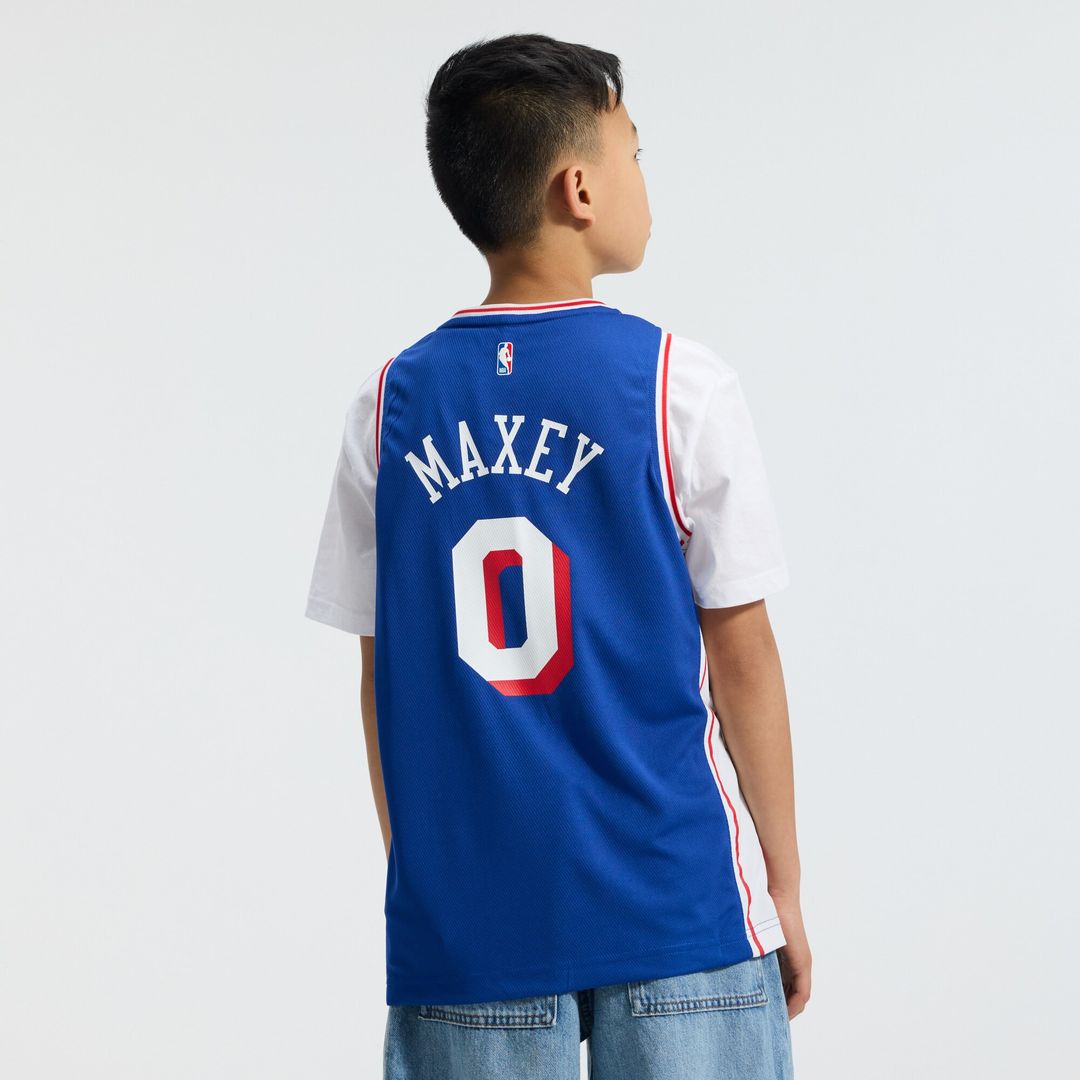 Philadelphia 76ers Tyrese Maxey Fanatics Youth Fast Break Replica Player Jersey - Icon Edition - Royal Team Jersey Sports Fan Apparel