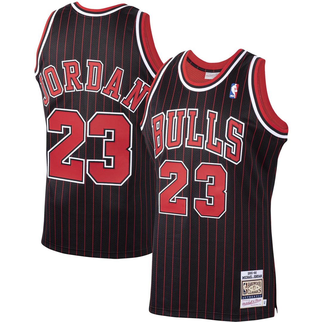 Chicago Bulls Michael Jordan Mitchell & Ness 1997/98 Hardwood Classics Authentic Jersey - Scarlet Team Jersey Sports Fan Apparel