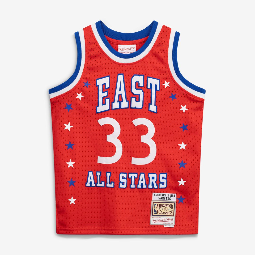 Larry Bird 1983 NBA All - Star Game Mitchell & Ness Youth Hardwood Classics Swingman Jersey - Red Team Jersey Sports Fan Apparel