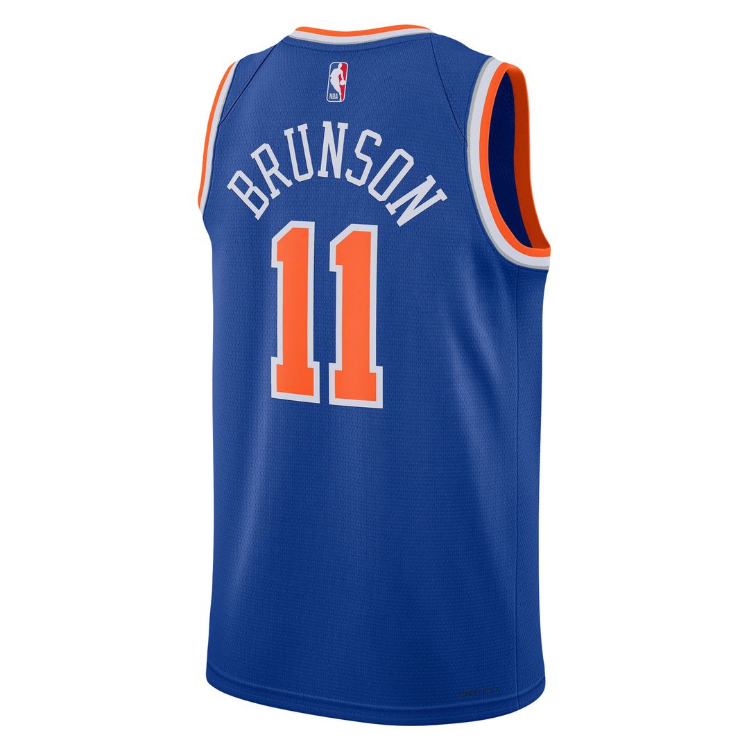 New York Knicks Jalen Brunson Nike Unisex Swingman Jersey - Icon Edition - Blue Team Jersey Sports Fan Apparel