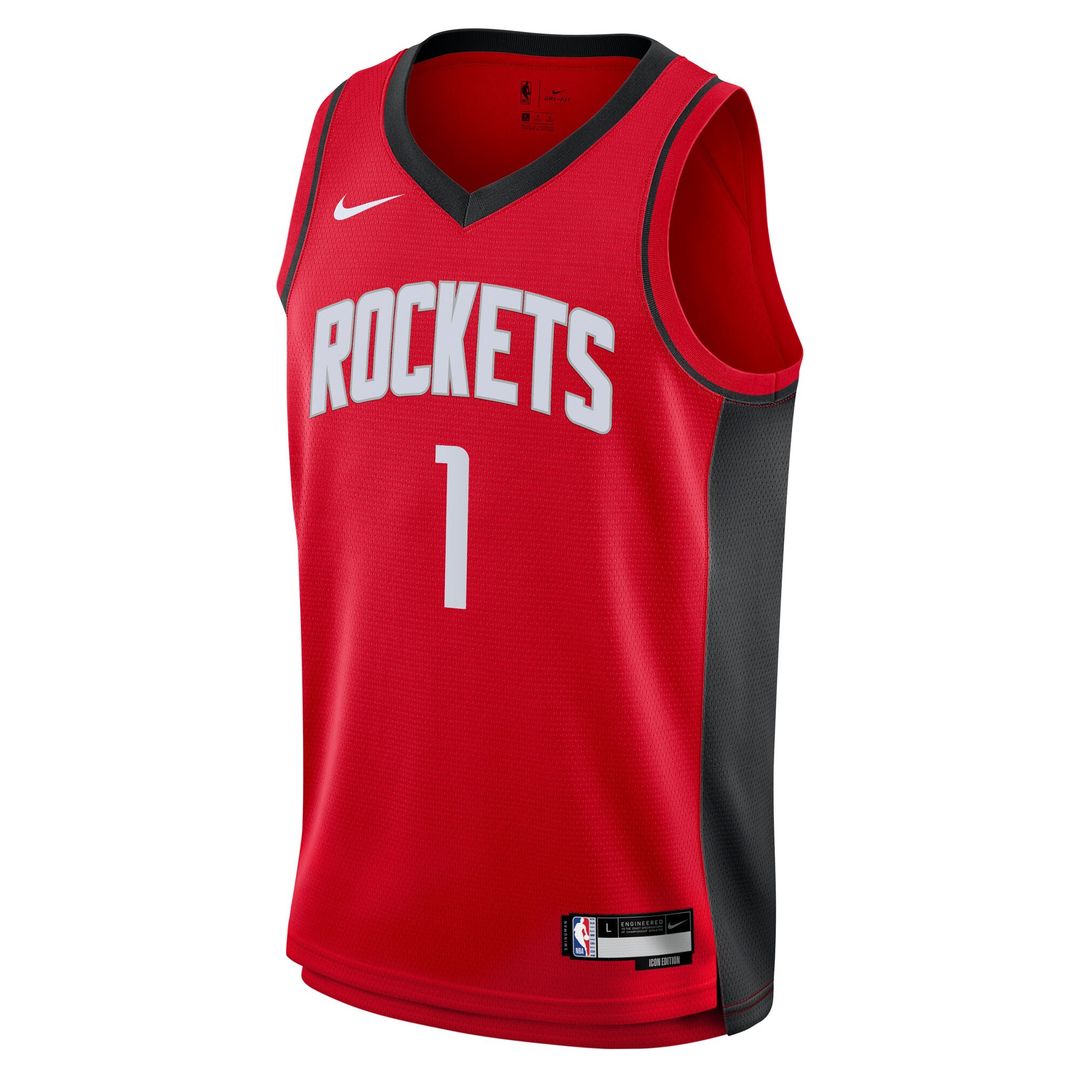 Houston Rockets Amen Thompson Nike Youth Swingman Jersey - Icon Edition - Red Team Jersey Sports Fan Apparel