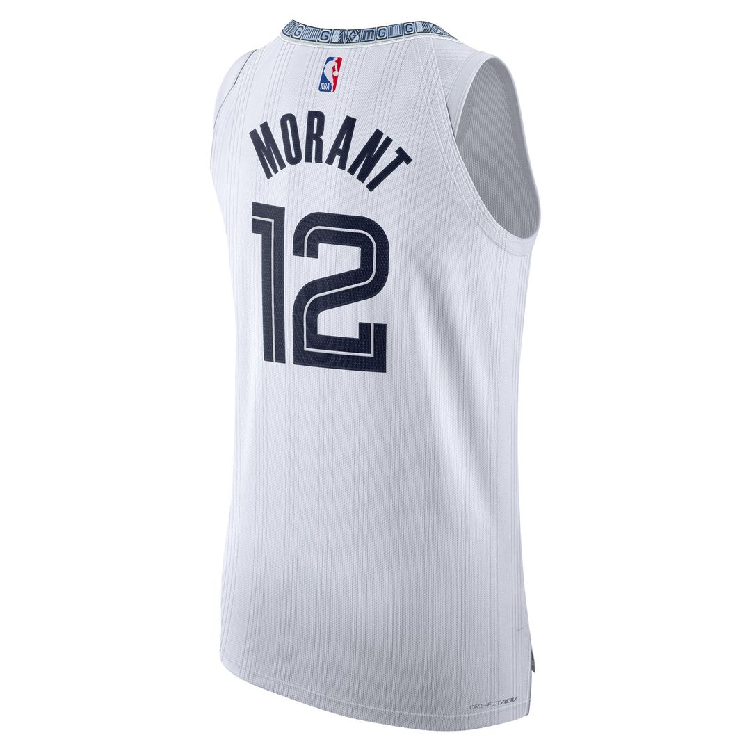 Memphis Grizzlies Ja Morant Nike Unisex 2025/26 Authentic Jersey - City Edition - White Team Jersey Sports Fan Apparel