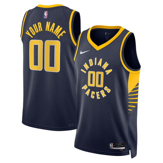 Indiana Pacers Nike Unisex 2022/23 Swingman Custom Jersey Navy - Icon Edition Team Jersey Sports Fan Apparel