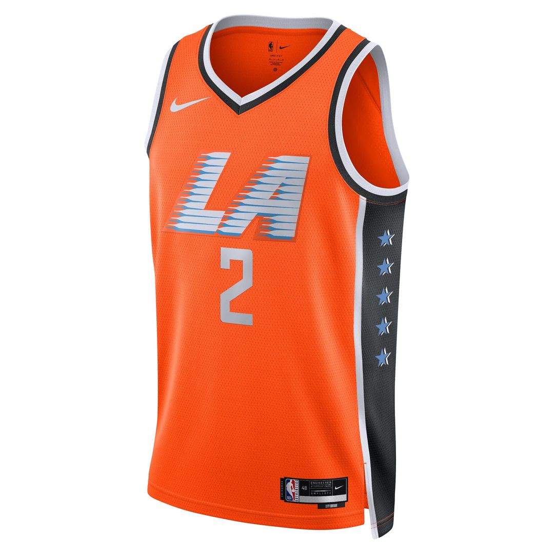 LA Clippers Kawhi Leonard Nike Unisex 2025/26 Swingman Jersey - Orange - City Edition Team Jersey Sports Fan Apparel