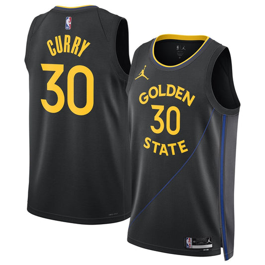 Golden State Warriors Stephen Curry Jordan Brand Unisex 2024/25 Swingman Jersey - Statement Edition - Black Team Jersey Sports Fan Apparel