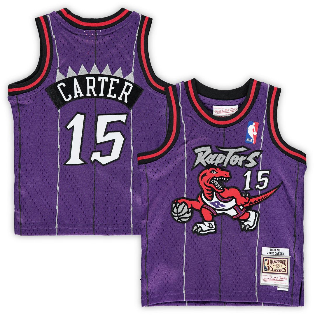 Toronto Raptors Vince Carter Mitchell & Ness Infant 1998/99 Hardwood Classics Retired Player Jersey - Purple Team Jersey Sports Fan Apparel