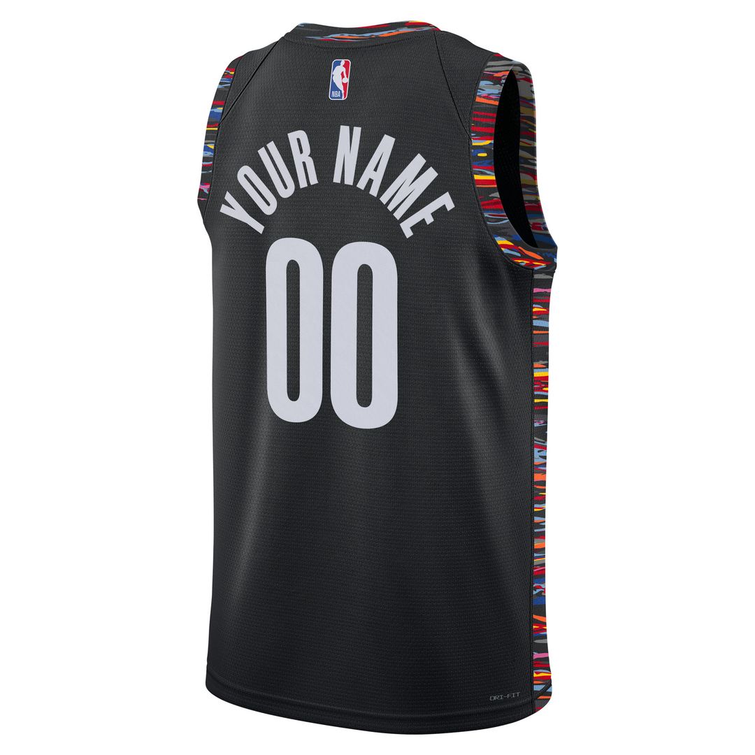 Brooklyn Nets Nike Unisex 2025/26 City Edition Swingman Custom Jersey - Black Team Jersey Sports Fan Apparel
