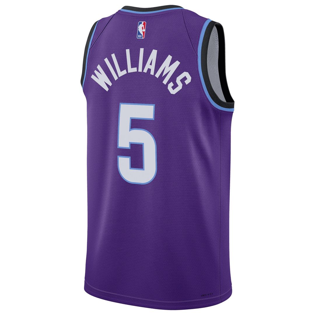 Utah Jazz Cody Williams Nike Unisex Swingman Jersey - Icon Edition - Purple Team Jersey Sports Fan Apparel