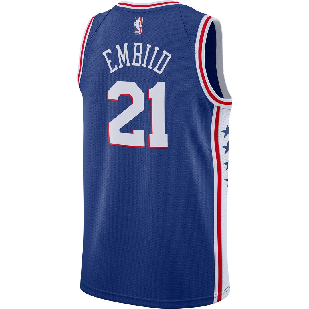 Philadelphia 76ers Joel Embiid Nike Swingman Jersey Royal - Icon Edition Team Jersey Sports Fan Apparel