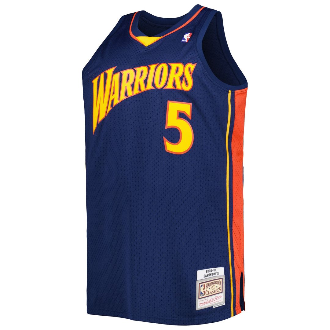 Golden State Warriors Baron Davis Mitchell & Ness Big & Tall Hardwood Classics 2006/07 Swingman Jersey - Navy Team Jersey Sports Fan Apparel
