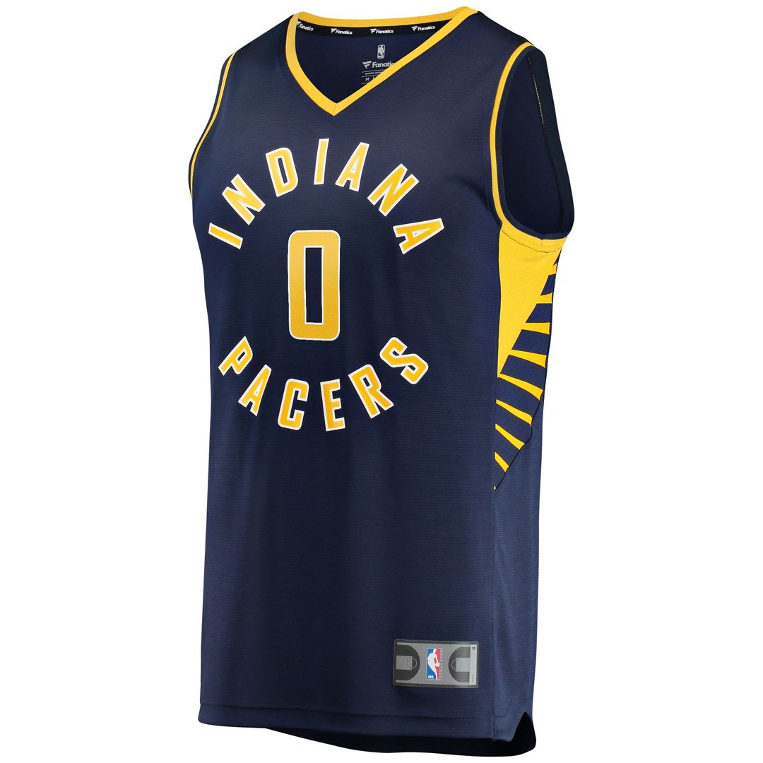Indiana Pacers Tyrese Haliburton Fanatics Youth 2021/22 Fast Break Replica Jersey - Icon Edition - Navy Team Jersey Sports Fan Apparel
