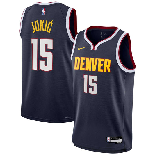Denver Nuggets Nikola Jokic Nike Youth Swingman Jersey - Icon Edition - Navy Team Jersey Sports Fan Apparel
