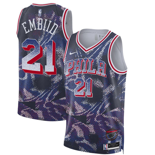 Philadelphia 76ers Joel Embiid Nike Unisex 2025 Select Series Swingman Player Jersey - Navy Team Jersey Sports Fan Apparel