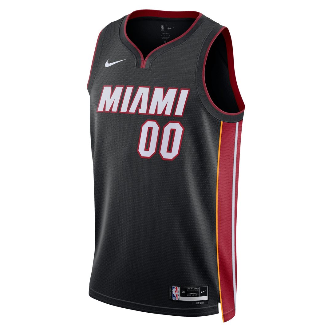 Miami Heat Nike Unisex Swingman Custom Jersey Black - Icon Edition Team Jersey Sports Fan Apparel