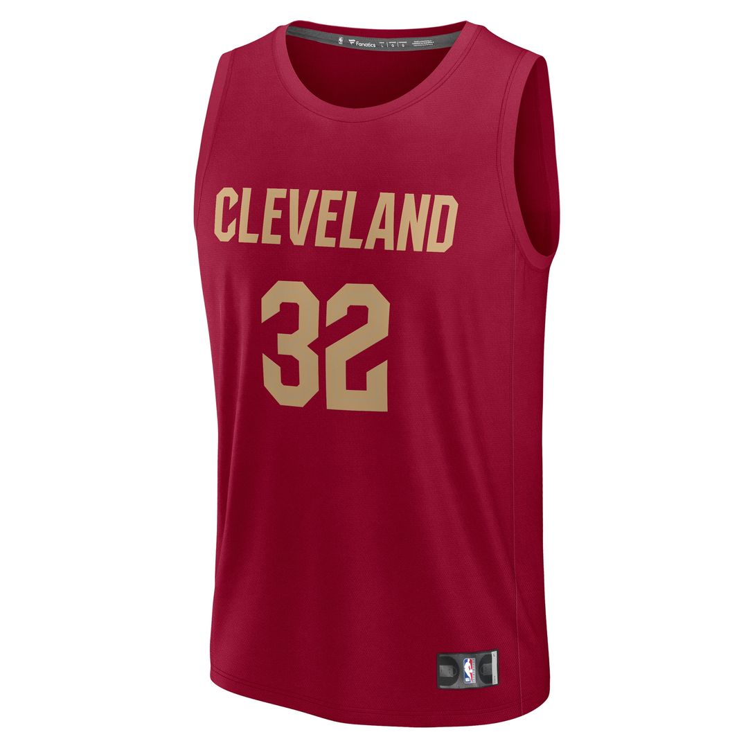 Cleveland Cavaliers Dean Wade Fanatics Fast Break Player Jersey - Icon Edition - Wine Team Jersey Sports Fan Apparel