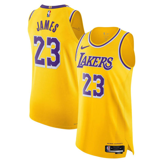 Los Angeles Lakers LeBron James Nike Authentic Jersey - Icon Edition - Gold Team Jersey Sports Fan Apparel