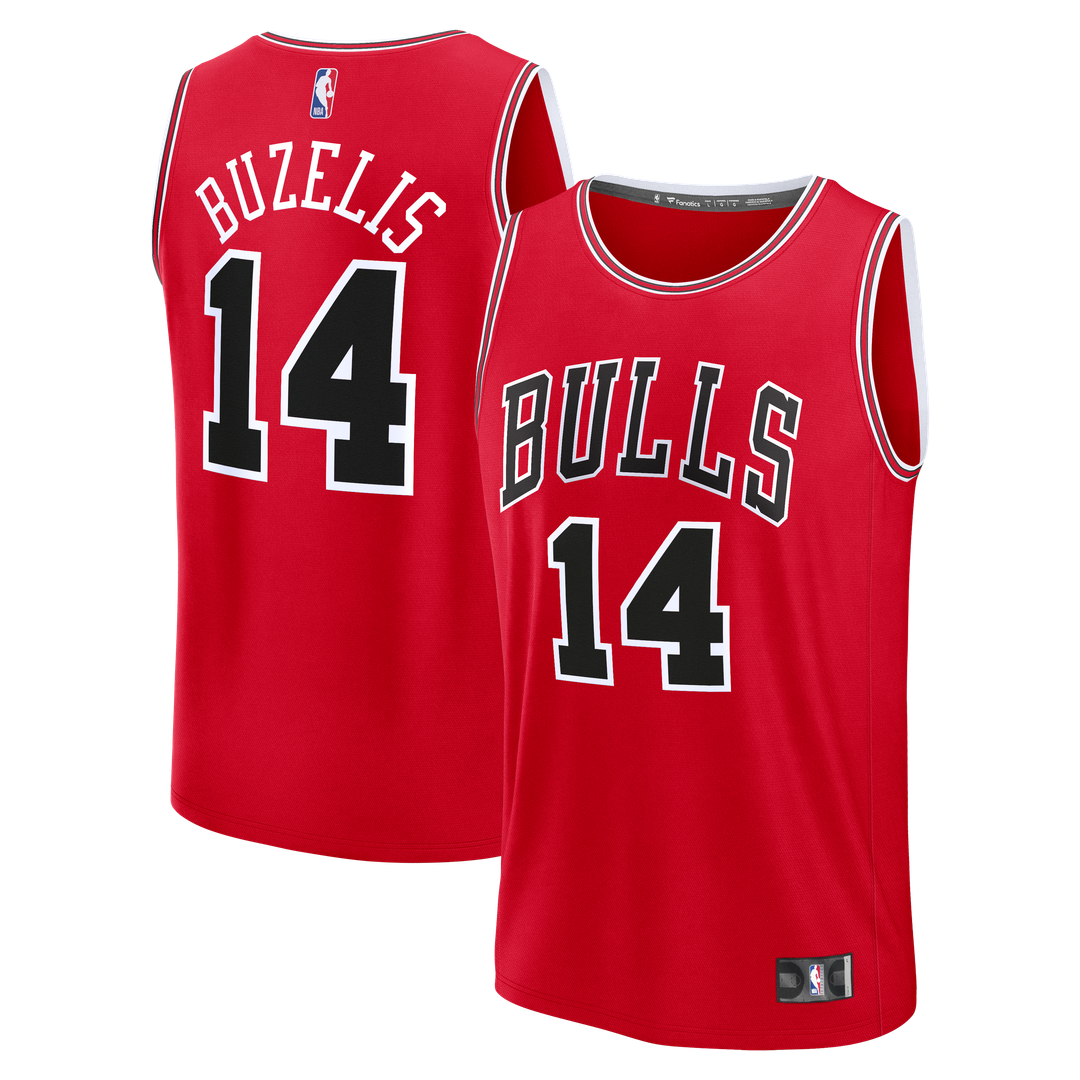 Chicago Bulls Matas Buzelis Fanatics Fast Break Replica Player Jersey - Icon Edition - Red Team Jersey Sports Fan Apparel