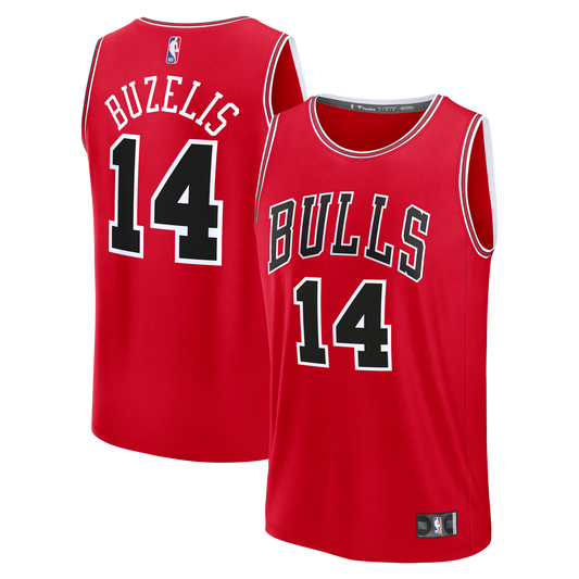 Chicago Bulls Matas Buzelis Fanatics Fast Break Replica Player Jersey - Icon Edition - Red Team Jersey Sports Fan Apparel
