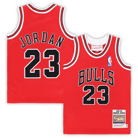 Chicago Bulls Michael Jordan Mitchell & Ness Infant 1985/86 Hardwood Classics Authentic Jersey - Red Team Jersey Sports Fan Apparel