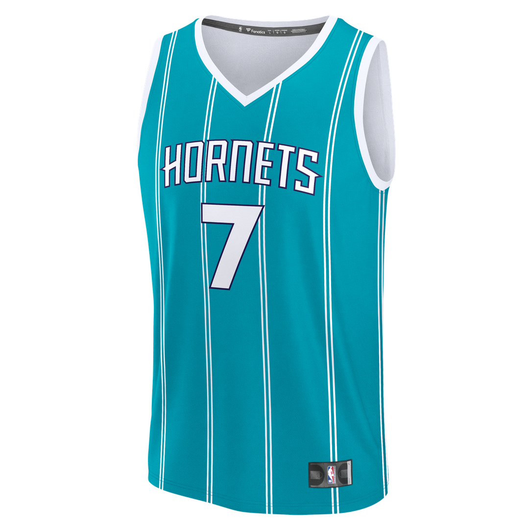 Charlotte Hornets Kon Knueppel Fanatics 2025 NBA Draft First Round Pick Fast Break Replica Jersey - Icon Edition - Teal Team Jersey Sports Fan Apparel
