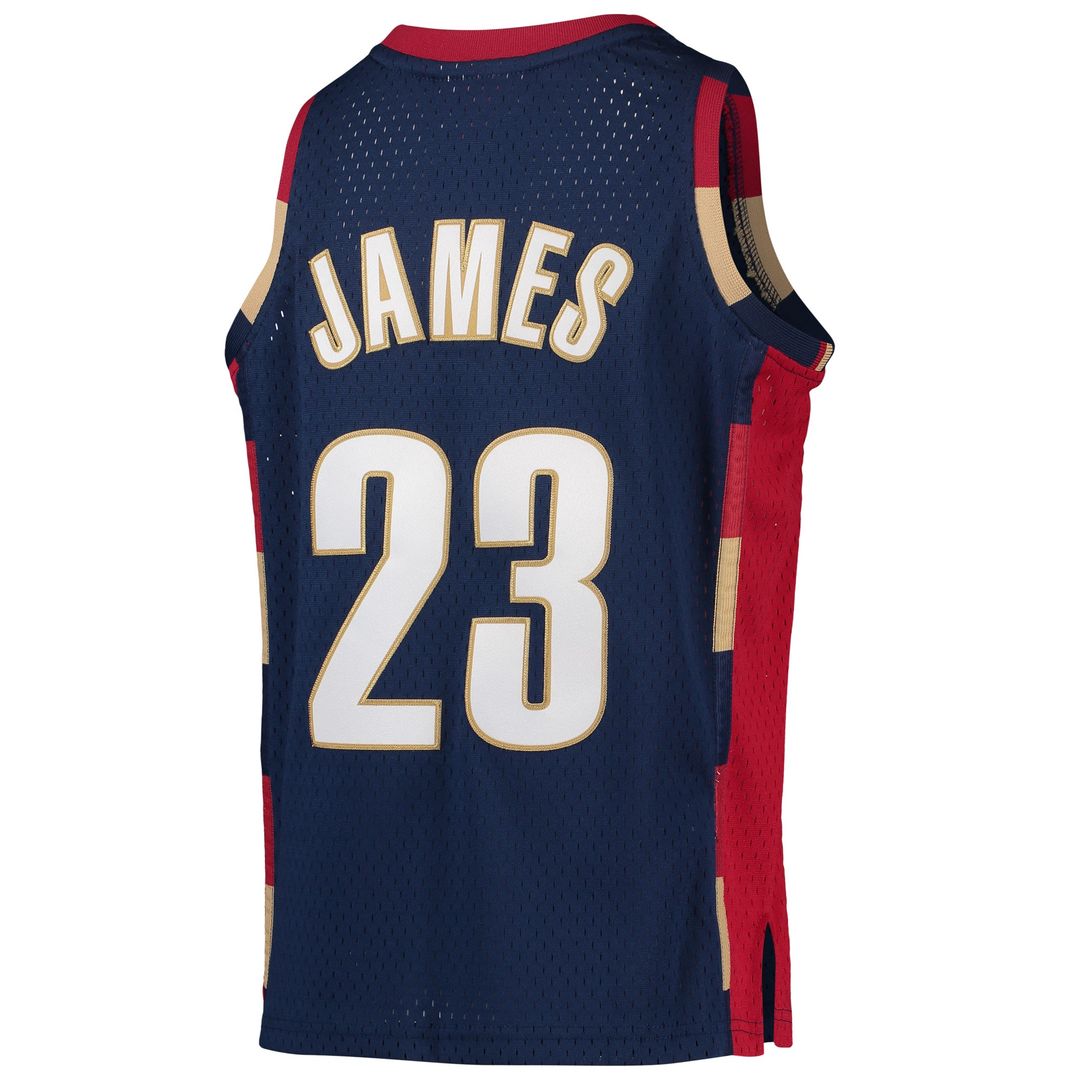 Cleveland Cavaliers LeBron James Mitchell & Ness Youth 2008 - 09 Hardwood Classics Swingman Jersey - Navy Team Jersey Sports Fan Apparel