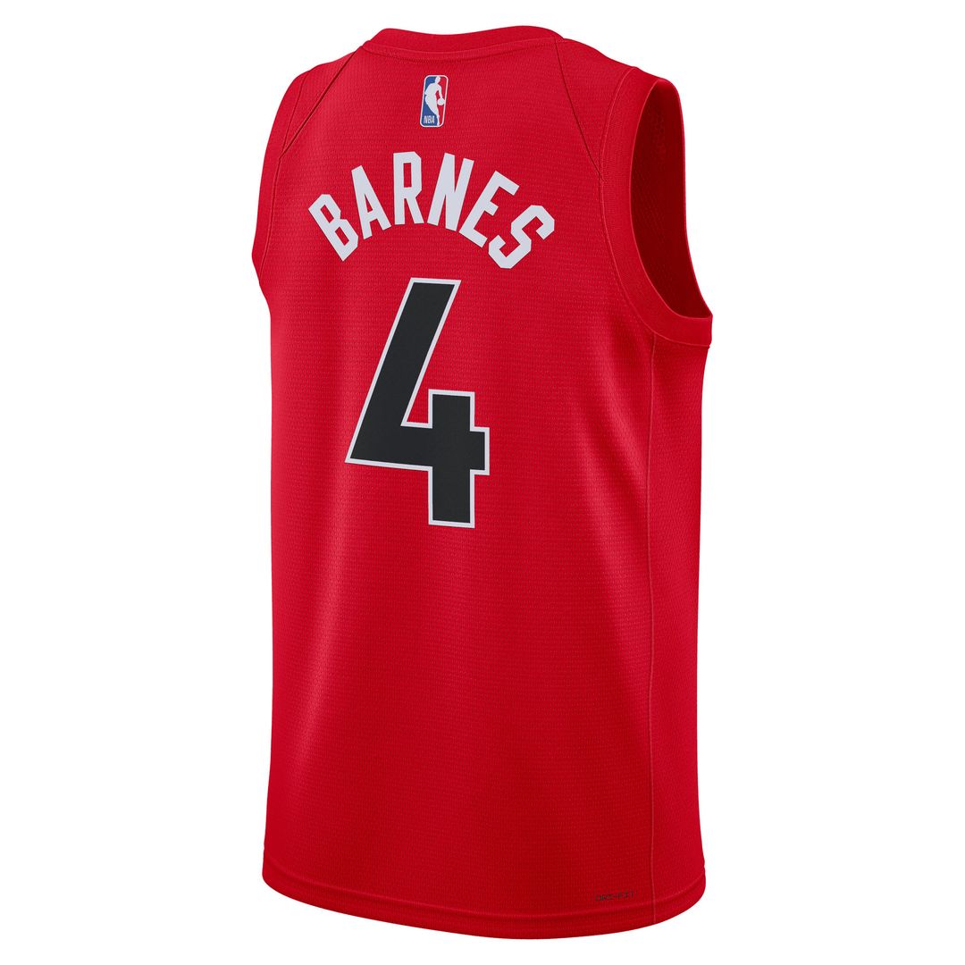 Toronto Raptors Scottie Barnes Nike Unisex Swingman Jersey - Icon Edition - Red Team Jersey Sports Fan Apparel