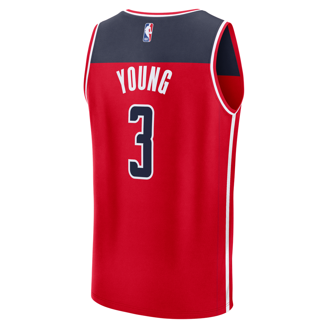 Washington Wizards Trae Young Fanatics Fast Break Jersey - Icon Edition - Red Team Jersey Sports Fan Apparel