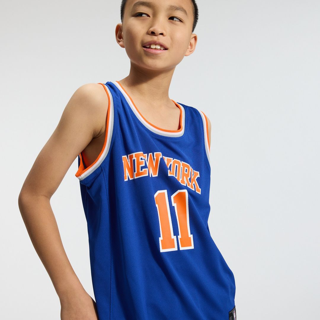 New York Knicks Jalen Brunson Fanatics Youth Fast Break Replica Player Jersey - Icon Edition - Blue Team Jersey Sports Fan Apparel
