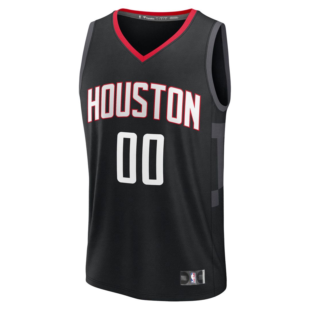 Houston Rockets Fanatics Youth Fast Break Custom Jersey - Statement Edition - Black Team Jersey Sports Fan Apparel