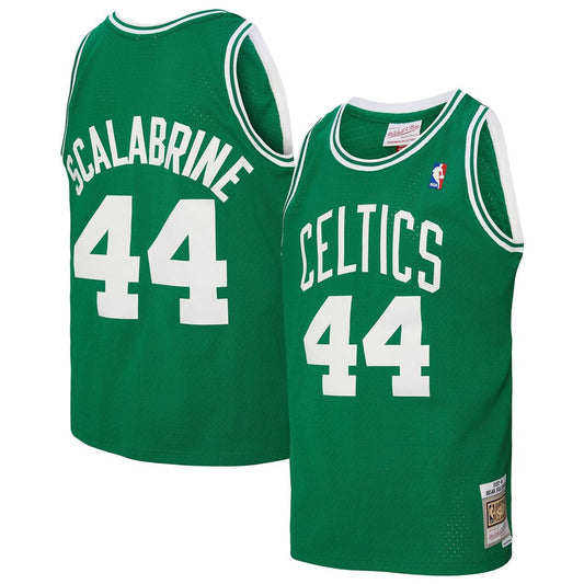 Boston Celtics Brian Scalabrine Mitchell & Ness 2007/08 Hardwood Classics Swingman Jersey - Kelly Green Team Jersey Sports Fan Apparel