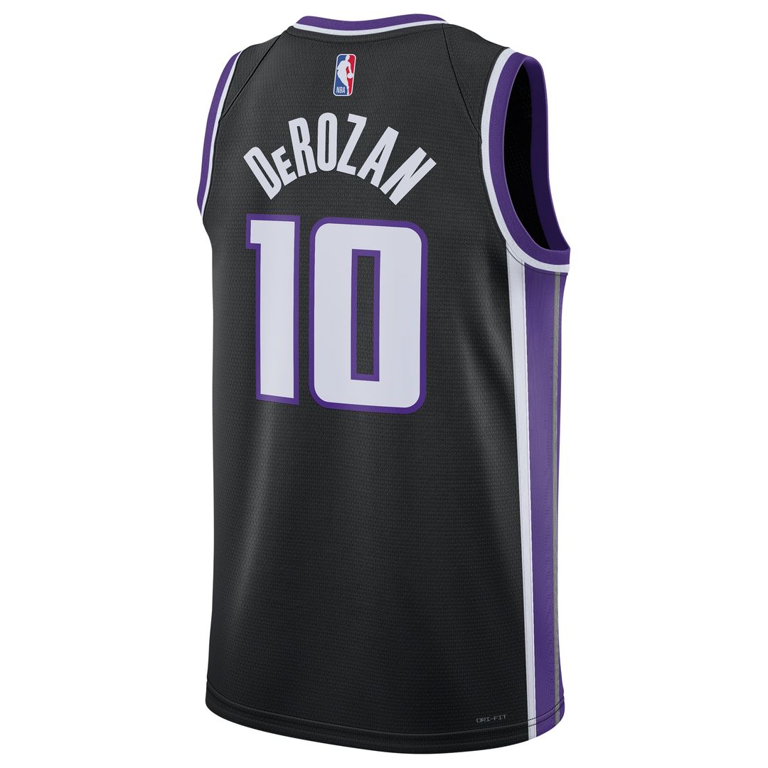 Sacramento Kings DeMar DeRozan Nike Unisex Swingman Player Jersey - Icon Edition - Black Team Jersey Sports Fan Apparel