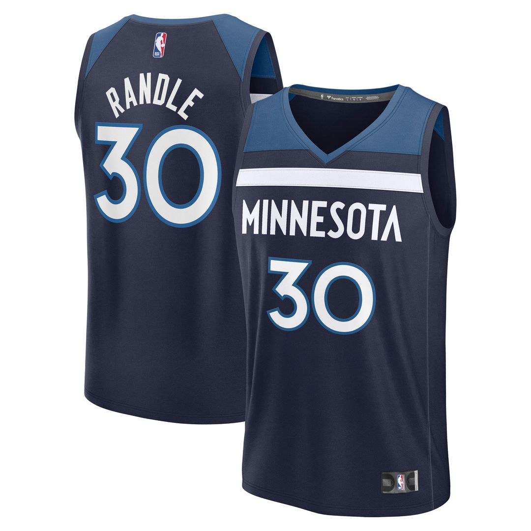 Minnesota Timberwolves Julius Randle Fanatics Fast Break Replica Player Jersey - Icon Edition - Navy Team Jersey Sports Fan Apparel
