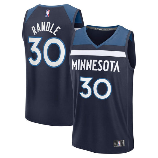 Minnesota Timberwolves Julius Randle Fanatics Fast Break Replica Player Jersey - Icon Edition - Navy Team Jersey Sports Fan Apparel
