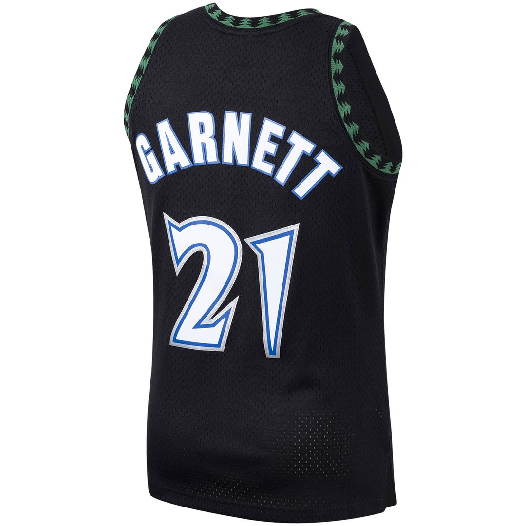 Minnesota Timberwolves Kevin Garnett Mitchell & Ness Hardwood Classics Swingman Jersey - Black Team Jersey Sports Fan Apparel