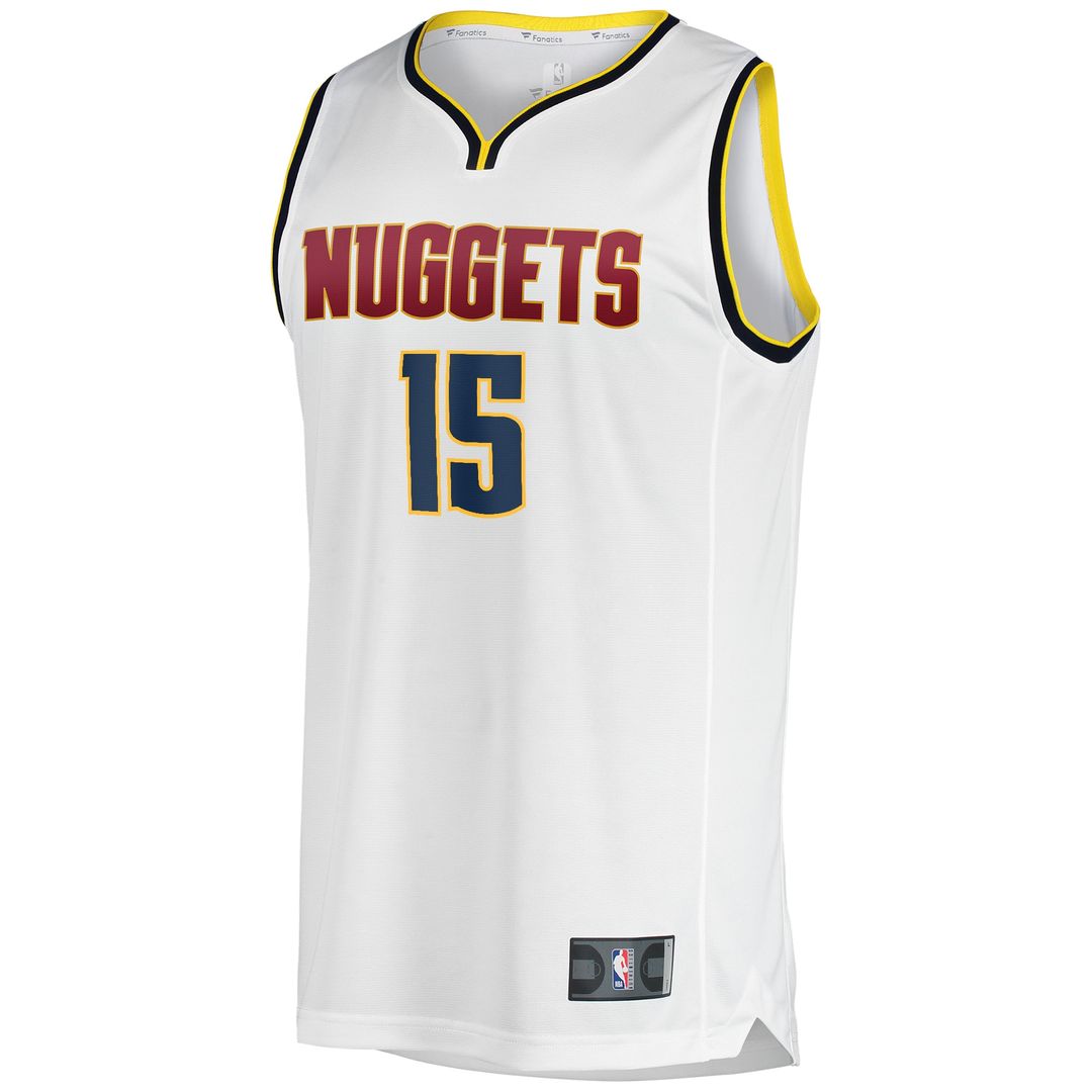Denver Nuggets Nikola Jokic Fanatics Fast Break Player Jersey - Association Edition - White Team Jersey Sports Fan Apparel