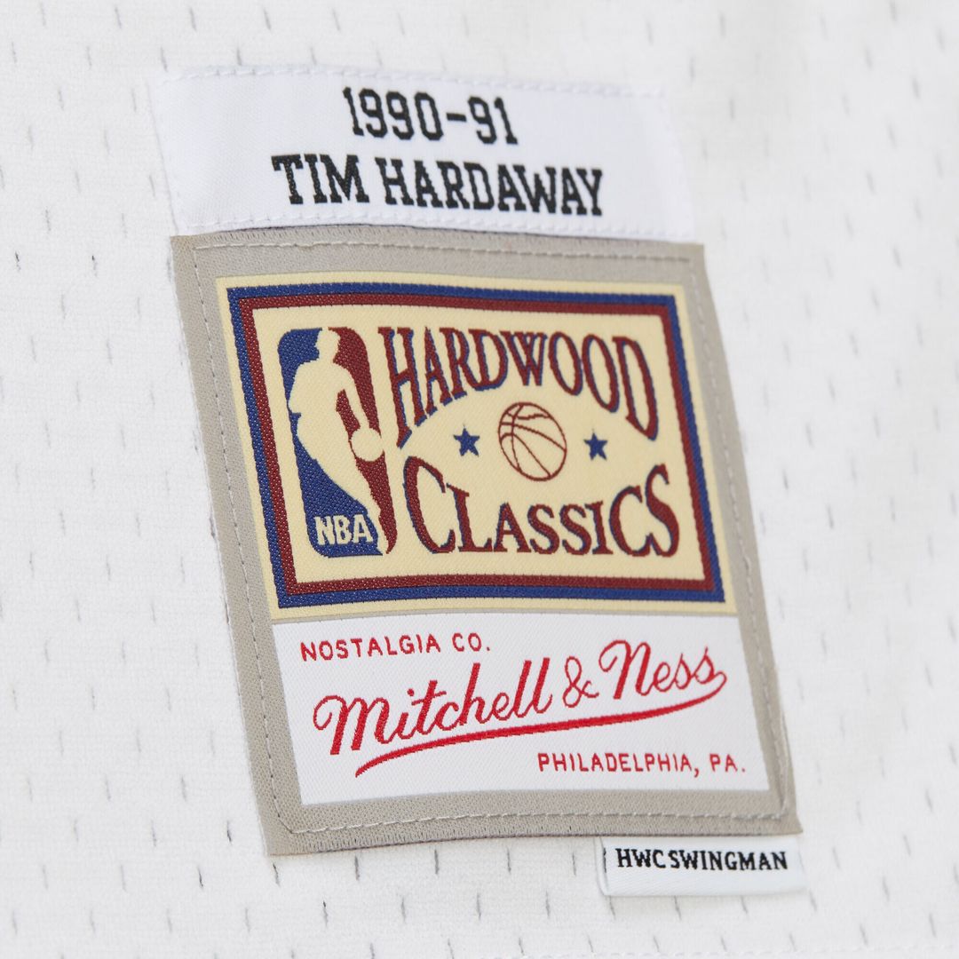 Golden State Warriors Tim Hardaway Mitchell & Ness Hardwood Classics 1990/91 Swingman Jersey - White Team Jersey Sports Fan Apparel