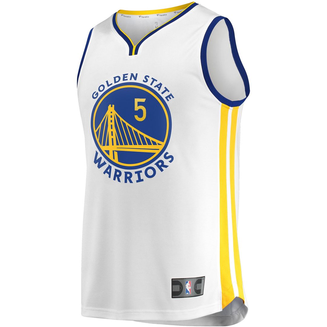 Golden State Warriors Kevon Looney Fanatics Fast Break Player Replica Jersey - Association Edition - White Team Jersey Sports Fan Apparel